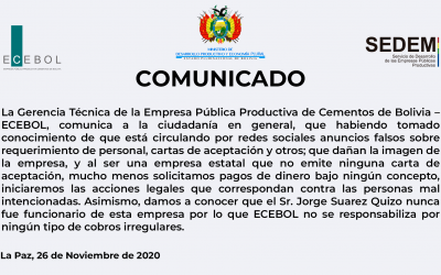 Comunicado ECEBOL