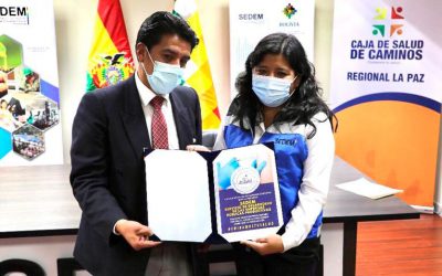 SEDEM recibe reconocimiento ¨Empresa Segura Contra el Covid-19¨ de la Caja de Salud de Caminos